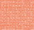 China Seas Fabric: Melong Batik Reverse - Custom Orange on Tinted Belgian Linen/Cotton
