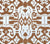 China Seas Fabric: Island Ikat - Custom Camel on White Belgian Linen / Cotton