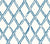 China Seas Fabric: Lyford Diamond Bamboo - Custom Blue on White Belgian Linen / Cotton