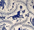China Seas Fabric: Cirebon - Navy on Tinted 100% Linen