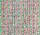China Seas Fabric: Bijou Stripe - Custom Pink / Green batik stripe print on Tinted Belgian Linen/Cotton