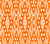 China Seas Fabric: Andros Batik - Custom Orange on Tinted Belgian Linen / Cotton