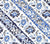 China Seas Fabric: Lim Diagonal - Custom French Blue / Navy on White 100% Cotton Sateen