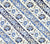 China Seas Fabric: Lim Diagonal - Custom French Blue / Navy on White 100% Cotton Sateen