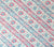 China Seas Fabric: Lim Diagonal - Custom Vapor / Magenta on Tan 100% Belgian Linen detail