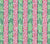 China Seas Fabric: Bijou Stripe - Custom Pink / Green on Tinted Belgian Linen/Cotton