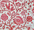 China Seas Fabric: Malay Floral - Custom Watermelon on Tinted Belgian Linen / Cotton