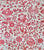 China Seas Fabric: Malay Floral - Custom Watermelon on Tinted Belgian Linen / Cotton