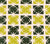 China Seas Print: Georgia Small Scale - Custom Lime / Forest Green on Tinted Belgian L:inen / Cotton