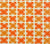 China Seas Fabric: Georgia Small Scale - Custom Tangerine / Orange on Tinted Belgian Linen / Cotton