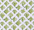 China Seas Fabric: Twigs - Custom Lime on White Belgian Linen / Cotton