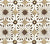 China Seas Fabric: Barbados Batik - Custom Camel / Brown on Tinted Belgian Linen / Cotton