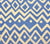 Alan Campbell Fabric: Deauville - Custom French Blue on White Belgian Linen / Cotton