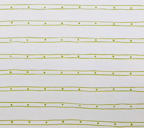 Alan Campbell Fabric: SoHo - Custom Jungle Green on White Belgian Linen / Cotton