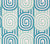 Alan Campbell Fabric: Wavelength - Custom Aqua / Teal on White Linen / Cotton