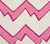 Alan Campbell Fabric: Montecito Zig Zag - Custom Pinks on Tinted Belgian Linen / Cotton