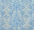 Alan Campbell Fabric: Petite Zig Zag - Custom Pacific Blue on White Belgian Linen / Cotton