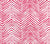 Alan Campbell Fabric: Petite Zig Zag - Custom Raspberry on White Belgian Linen / Cotton
