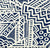 Alan Campbell Fabric: Little Margie - Custom Navy on White Belgian Linen / Cotton