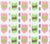 Alan Campbell Fabric: Cintra - Custom Pink / Green / Brown on White Belgian Linen / Cotton