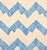 Alan Campbell Fabric: Mojave Zig Zag - Custom Celeste on Tinted Belgian Linen / Cotton