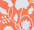 Alan Campbell Fabric: Potalla Background - Custom Coral on Tinted 100% Linen