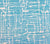 Alan Campbell Fabric: Twill Reverse - Custom Turquoise on White Belgian Linen /Cotton