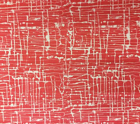 Alan Campbell Fabric: Twill Reverse - Custom Melon on Oatmeal Belgian Linen/Cotton