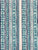 China Seas Fabric: Abaco Stripe - Custom Turquoise / Navy on White on 100% Linen