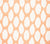 Quadrille Fabric: Adras Reverse - Custom Peach on White Belgian Linen / Cotton