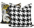 China Seas Fabric: Ames Houndstooth - Custom Royal Blue on Tinted Linen / Cotton