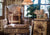China Seas Fabric: Arbre de Matisse Reverse - Custom Camel on Tinted 100% Linen