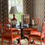China Seas Fabric: Bali Hai - Custom Light Salmon on Tinted Belgian Linen / Cotton