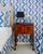 China Seas Wallpaper: Bali Hai - Custom Multi Blues on Almost White Paper (FIVE YARD MINIMUM)
