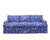 China Seas Fabric: Bonaire II - Custom Royal Blue on White Suncloth (OUTDOOR)