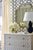 Quadrille Wallpaper: Brighton - Custom Rainforest Green on White Paper (5 yard minimum)