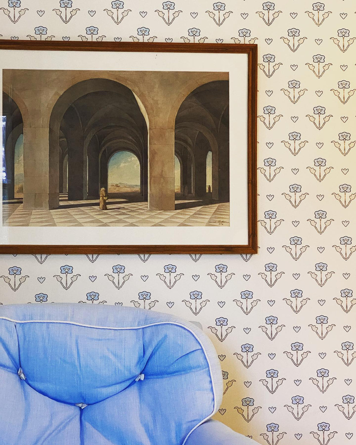 Clementine Allover wallpaper, John Knott and John Fondas