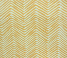 Alan Campbell Fabric Petite Zig Zag Custom Inca Gold on Tinted Flame Resistant Commercial Quality Trevira 