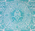 Quadrille Fabric: Veneto - Custom Dark Turquoise on White Cotton Sateen