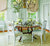 China Seas Fabric: Fiorentina - Custom Coral on Tinted Belgian Linen / Cotton