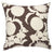 China Seas Fabric: Flora Background - Custom Orange on White Belgian Linen / Cotton