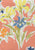 China Seas Fabric: Flowers II - Custom Multi Coral / Yellow / Green / Orange on Belgian Linen / Cotton