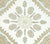Home Couture Fabric: Persepolis - Custom Blue / Tobac / Taupe on Cream 100% Linen