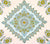 Home Couture Fabric: Persepolis - Custom Turquoise / Tobacco / Green on White Linen