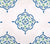 Home Couture Fabric: Medara - Custom Green / Navy on Cream 100% Linen