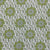 Home Couture Fabric: Kashmir Exotique - Custom Multi Greens on White 100% Linen