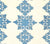Home Couture Fabric: Argentine - Custom Blue / Navy on White 100% Linen