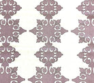 Home Couture Fabric: Argentine - Custom Cinnamon Slate / Chocolate on White 100% Belgian Linen