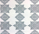 Home Couture Fabric: Argentine - Custom Silver / Charcoal on White 100% Belgian Linen