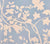 Quadrille Wallpaper: Happy Garden Background - Custom Windsor Blue on Almost White Paper (5 YARD MINIMUM
